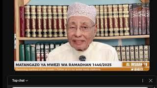 LIVE: KUANGALIA MWEZI WA RAMADHAN 1446/2025