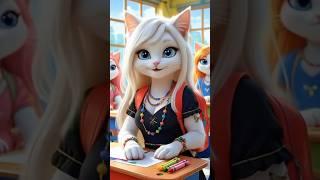 Cute Kitten’s Bubble Tea Nightmare ️ #shortvideo #shorts #kids