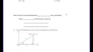 Calculus 2 - 10.3 Polar Coordinates (Part 1 of 3)