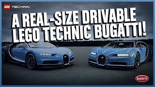 The Amazing Life-size LEGO Technic Bugatti Chiron that DRIVES!