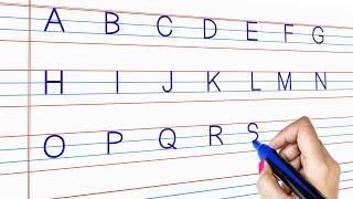 Writing Capital Letters Alphabet For Children | English Alphabets A to Z For Kids