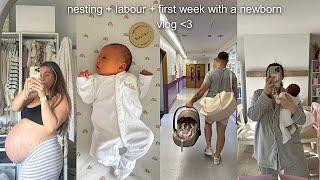 NESTING + LABOUR + BRINGING HOME OUR BABY VLOG