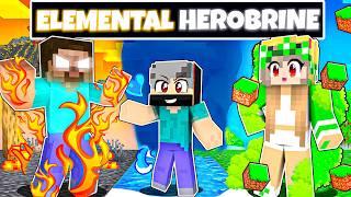 BIRTH to DEATH of a ELEMENTAL HEROBRINE in Minecraft! (Hindi)