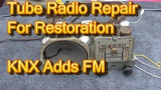 1948 Travler 5 Tube AM Radio Resurrection Repair and KNX Goes FM