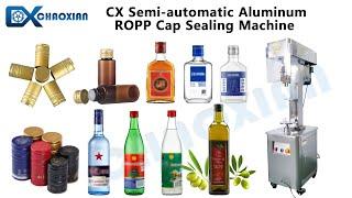 Máquina tapadora semiautomática de ROPP | CX PACKING MACHINE