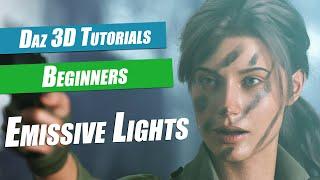 Daz 3D Beginners Tutorial : Emissive Lights