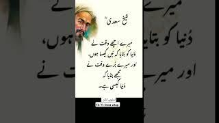 Sheikh Saadi hikayat ️ #urduquotes #urdulines #hikayatsaadi #urdu #sad #viralshort