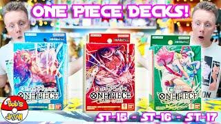 NEW One Piece Card Game Decks! Uta, Whitebeard and Don Flamingo in ST-15, ST-16 and ST-17!