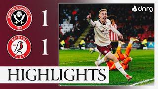 SYKES EQUALISES IN 90th-MINUTE  Sheffield United 1-1 Bristol City | Highlights