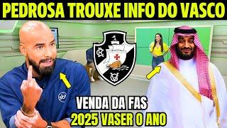 SAIU AGORA PLANEJAMENTO DO VASCO ARA 2025 VENDA DA SAF! NOTICIAS DO VASCO HOJE