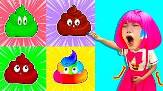 Rainbow Poo songs | Colorful Rainbow + More Nursery Rhymes by Dominoka Kids Song