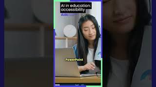 AI in education: Accessibility  #ailearning #technology #aitechnology #ai#aiineducation