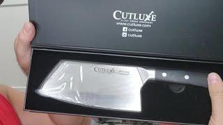 Cutluxe 7" Meat Cleaver Knife - Razor Sharp German Steel Butcher Knife, Ergonomic Handle
