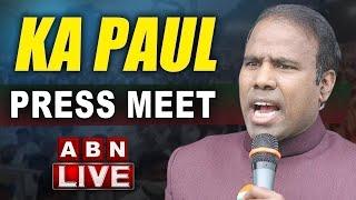 Live: KA Paul Press Meet || ABN Telugu