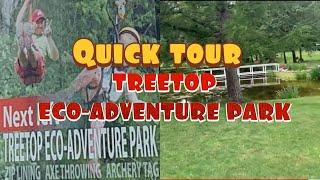 Ep. 311 A QUICK TOUR AT TREETOP ECO-ADVENTURE PARK OSHAWA CITY, ONTARIO/CAMP SITE/TRAILS CLOSED TEMP