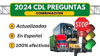 2024 EXAMEN CDL COMBINACION.PREGUNTAS PARA VEHICULOS DE COMBINACIÓN.