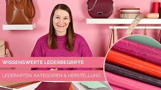  Lederbegriffe und -kategorien: Welche Lederarten gibt es?  GERBUNG - ZURICHTUNG - FINISHING ‍