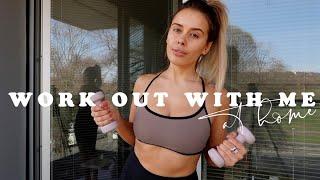 WORK OUT WITH ME | EASY AT HOME WORKOUTS + OUTFITS | Hello October