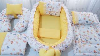 Babynest Set Sarı Kelebekli