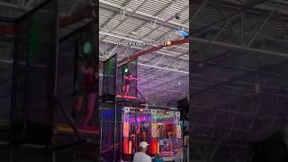 Holding on for dear life #zipline #trampolinepark #shorts