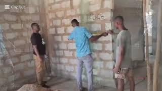 Building in Ghana Design kitchen layout b4 plastering | Ep-98 |The Oyarifa Project #brightandclara