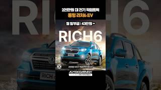 2천만원 대 가성비 전기 픽업트럭?! 동펑 리치6 EV 알아보기! #shorts
