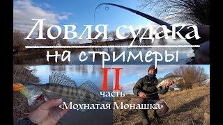 Ловля судака на стримеры. 2 ЧАСТЬ. "МОХНАТАЯ МОНАШКА" РЫБАЛКА В АСТРАХАНИ. Ловля судака с берега.