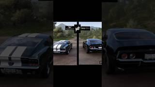 Mustang shelby gt500 1968 vs camaro z28 1970 , 500m rush full ⬆️ #shorts #musclecar