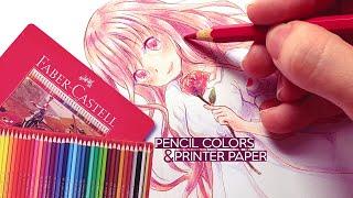 Pencil Colors on Printer Paper  Faber-Castell Classic