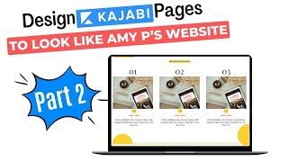 Kajabi Design: Make your Kajabi landing page look like an Amy P page (part 2)