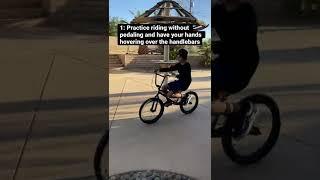 How to ride your bike with no hands in 15 seconds #fyp #foryou