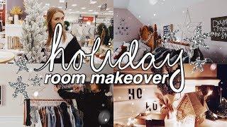 HOLIDAY ROOM MAKEOVER 2019 | cleaning & decorating 