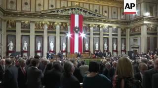 Van Der Bellen sworn in as Austrian president