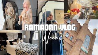 Ramadan Vlog | Ramadan Week 3,  Grocery Shop, Suhoor, Eid Outfit Try-On, Jummah