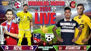 NEPAL VS AFGANISTAN MENS FOOTBALL LIVE | FRIENDLIES MATCH 2024 | LIVE COMMENTARY