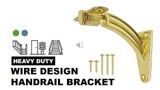 Wire Design Wall Mounted Stair Handrail Bracket Stable and Durable | HOWTOOL Hardware