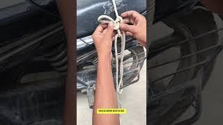 A noose for tying luggage on a vehicle #hacks #knot #knotting #shorts