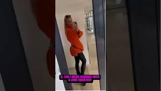 Leggings Fashion Q&A | How to Style Shiny Leggings Right | Fashion Question / Answers Book #shorts