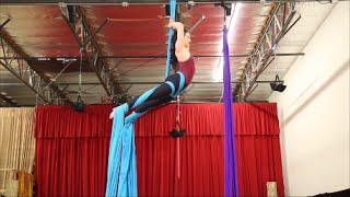 Double Fallen Angel (aka 360 Drop) Aerial Silk Tutorial - with Aerial Physique