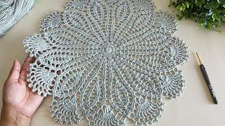 Eye catching crochet doily tutorial step by step very easy for beginners