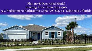 New Construction Home Minneola, Florida. Reserve at Lake Ridge, Plan 2178 Model by kb Homes.