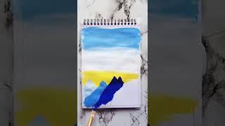 painting with acrylic colors  #shorts #youtubeshorts