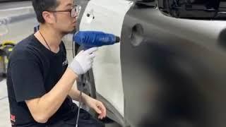 [ ]新竹汽車包膜 汽車貼膜 曼司車體包膜 彩貼設計 藝術包膜 犀牛皮 INFINITI QX70S 全車改色 3M 2080 SP242 金粉絲綢黑