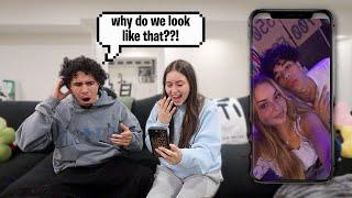 Reacting To Our Pictures BEFORE We DATED!! (CRINGY)