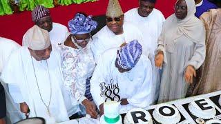 See Reactions as Little Children Act Drama on Stealing Election Box at Obasanjo’s Birthday!