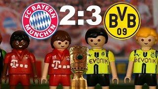 BAYERN MÜNCHEN - BORUSSIA DORTMUND 2:3 PLAYMOBIL Fussball DFB POKAL HALBFINALE Highlights