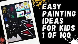 Easy Painting Ideas for kids: 1 of 100 | Winter Wonderland