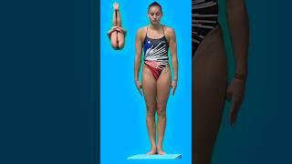 Strong woman diver in Women's springboard diving 2024 | Nais Gillet  #diving  #Springboard #Sports