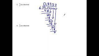 I can turn a fraction into a decimal using long division