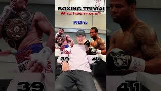 BOXING TRIVIA!